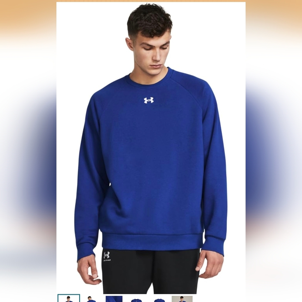 NWT Under Armour Men's Rival Fleece Crew
